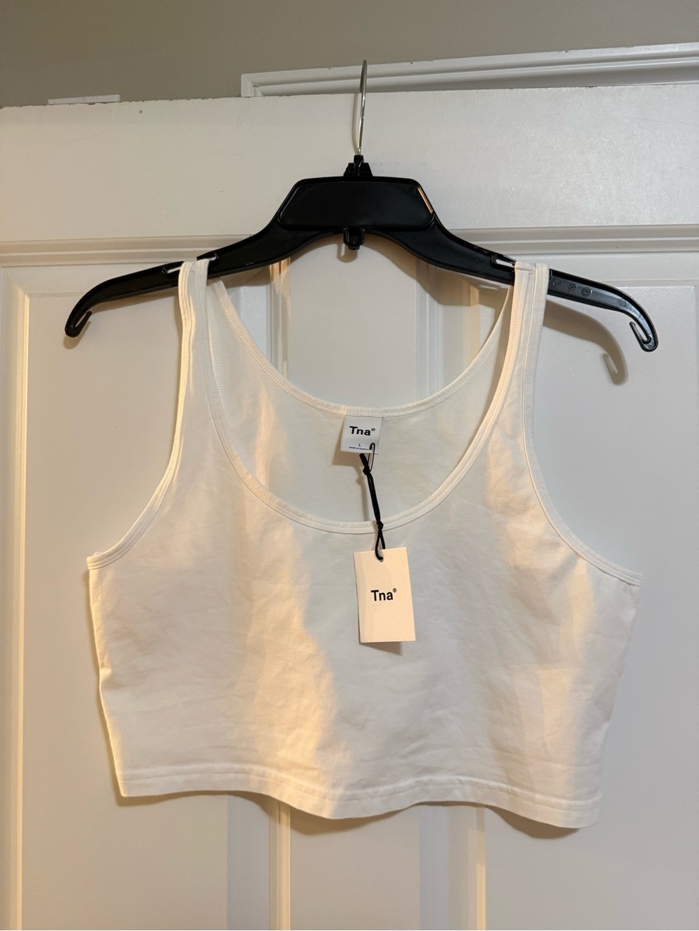 Tna crop top large white